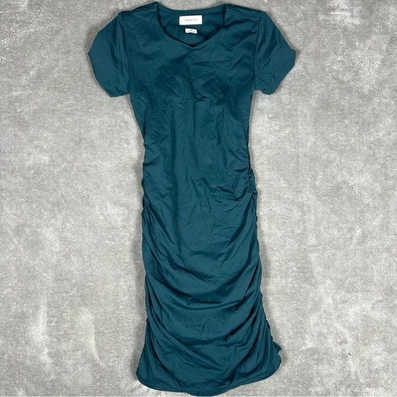 Aritzia Dress Womens XS Babaton Covet Ruched Bodycon Minimal Flattering Mini - Picture 7 of 11